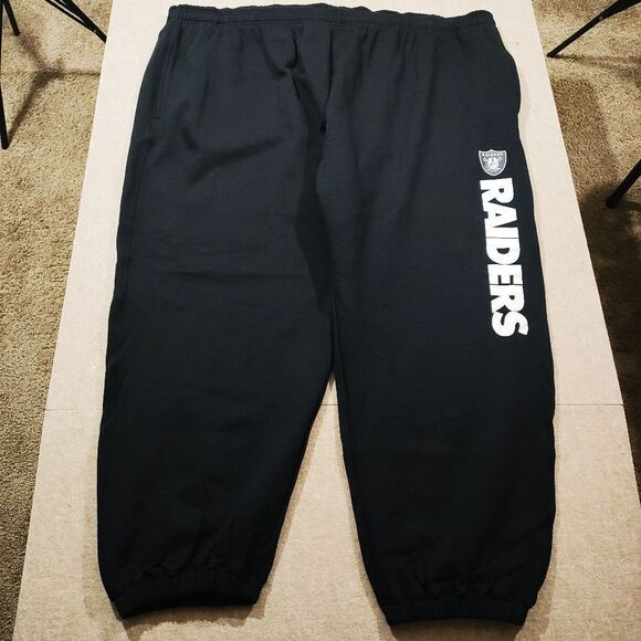 NFL Team Apparel Las Vegas Raiders Fleece Sweatpants Mens #5 - Picture 2 of 6